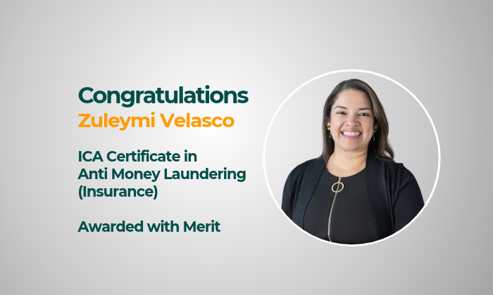 Mandarin Re Celebrates Chief Risk Officer Zuleymi Velasco’s Recognition by the International Compliance Association