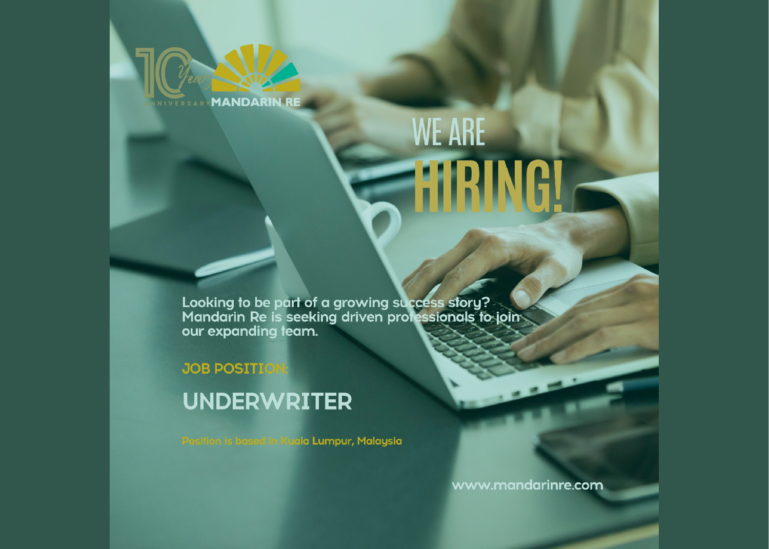 Mandarin Re Opens Applications for Underwriter Position